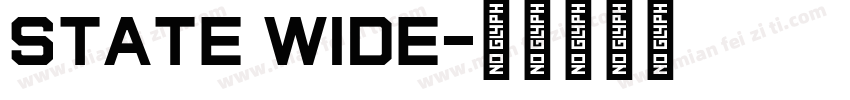 State Wide字体转换